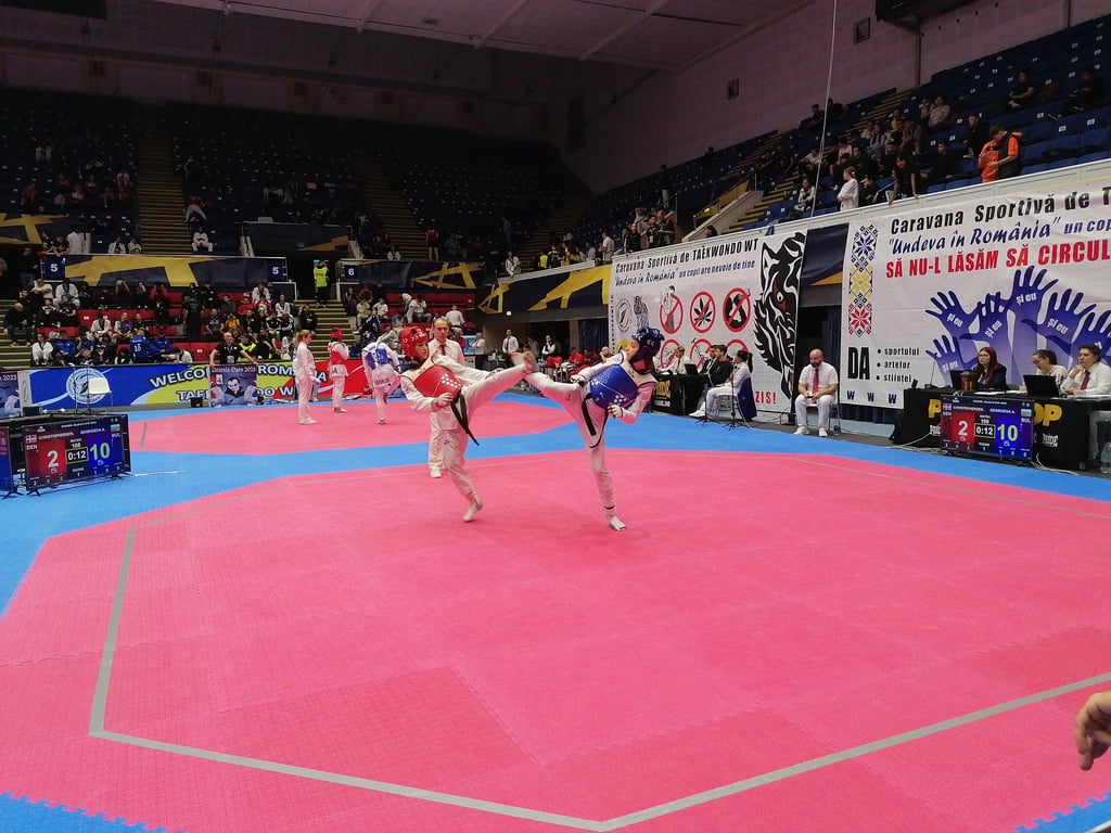 Archive Kyorugi action at the 2023 Dracula Open